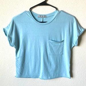 Blue Crop Top